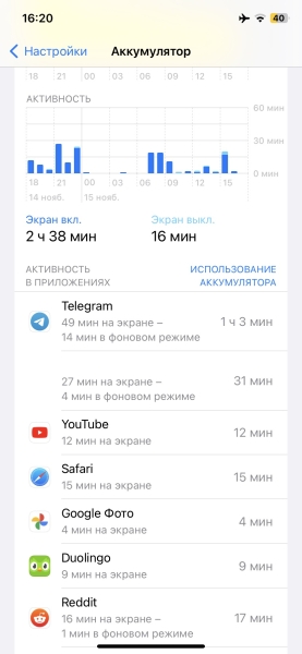 20 причин, почему iPhone быстро разряжается